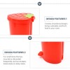 PRETYZOOM Mini Trash Can, Cute Strawberry Trash Can Desktop Rubbish