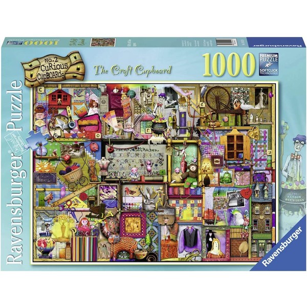 Ravensburger The Craft Cupboard Puzzle 1000 Piece Jigsaw Puzzle for Adults – Every piece is unique, Softclick technology Means Pieces Fit Together Perfectly