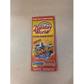 2008 Holiday World Amusement Park Park Guide Map May June Show Schedule