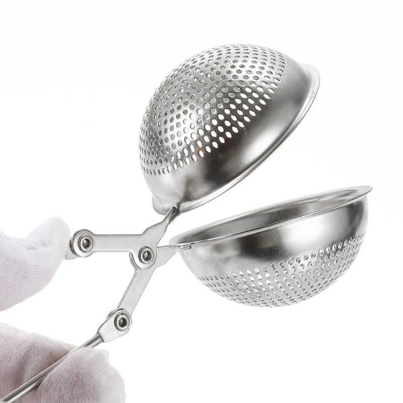 sourcing map 2 Pcs Snap Tea Ball Infuser with Handle,