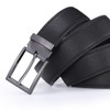 Glamicci Men's Genuine Leather Dress Belt 3.3cm wide |Scratch Resistant