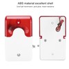 Sound Light Alarm Wired 12v Dc Adjustable Volume, Led Flashing