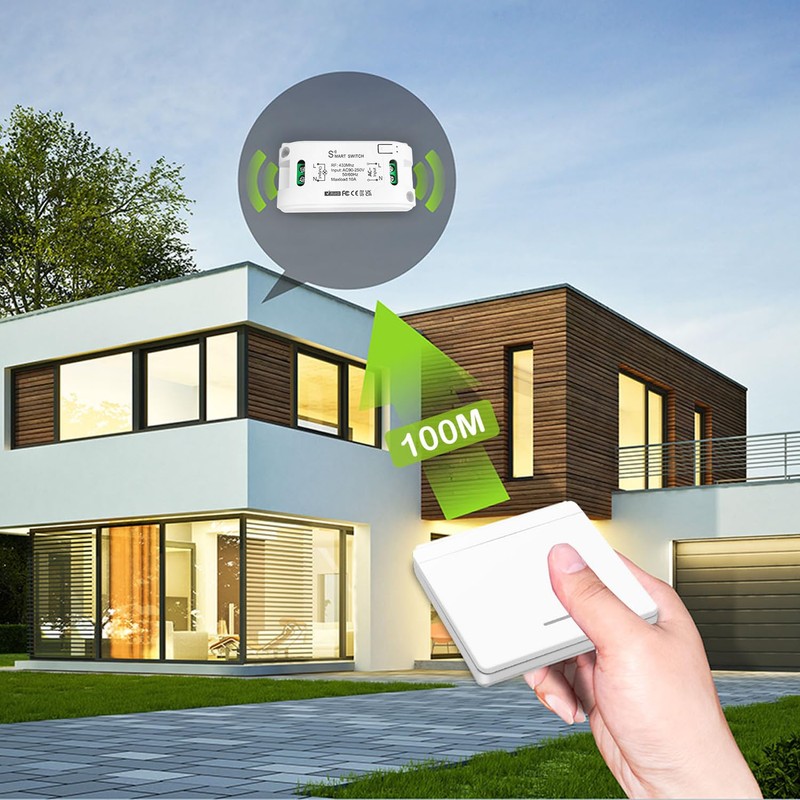 Tedeligo Wireless Light Switch Kit AC 220V 230V Mobile Switch