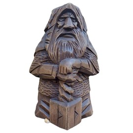 YuanDan Norse Gods Statues Odin Thor Viking Statue Resin Craft Ornaments for Home Outdoor Garden Decor