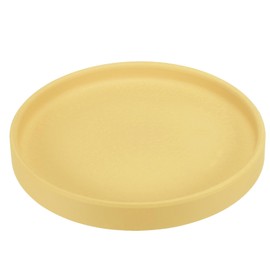 PATIKIL 6 Inch Round Ceramic Plant Saucer, Plant Saucer Tray Flower Planter Drip Tray for Indoors Outdoors Patio Balcony, Yellow