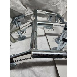 Canopy fittings kit 6 Leg Canopy Low Peak 10x20 Fittings Set 1'' Carport Frame Shed Tent 102 Degree