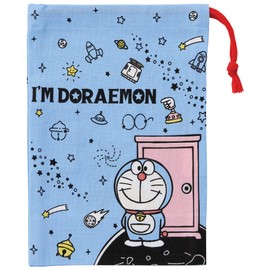 Skater KB62-A Doraemon Bento Cup Bag, 8.3 x 5.9 inches (21 x 15 cm), Gusset, Space Sanpo, Made in Japan
