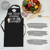 Pixaro Men's Cooking Apron - Men's Apron Adjustable Apron Black