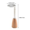 Luxshiny 2pcs Mini Avocado Masher, Small Potato Masher with Wood