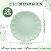 Newtay 30 Pcs Large Scalloped Paper Plates 9.5 Inch Shell