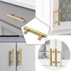 CCHONG 5 Pack Gold Stainless Steel Modern Cupboard Handles (150mm