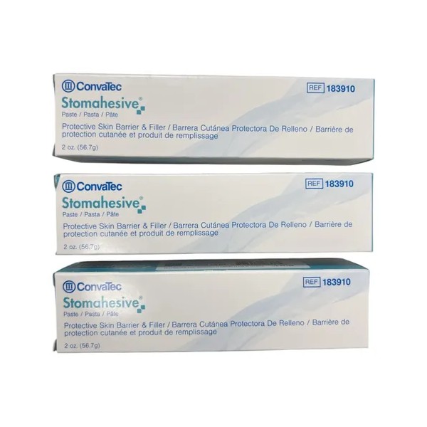 Pasta Stomahesive 56.7gr Pack 3 Piezas, No Fact. Blanco