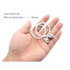 LBY 30 Pack Curtain Rings with Clips, 39mm(1.54'') Interior Diameter