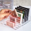 TUZAZO 2 Pack Acrylic Eyeshadow Palette Makeup Organizer - 7-Section