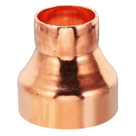 PATIKIL 2 1/8" to 1 3/8" ID Copper Reducer, 99.9% Pure Copper Reducing Coupling Pressure Fitting Pipe Tube Connector Adapter with Sweat Solder Connection for HVAC Refrigeration System