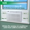 Window Air Conditioner,Side Insulated Foam Panel, Summer/Winter Heat and Draft