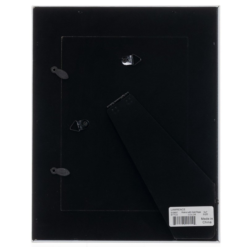 5x7 Walton Frame - Walnut with Gold Rope