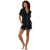 TOSMO Women's Pajamas Set Viscose from Bamboo Short Sleeve Sleepwear