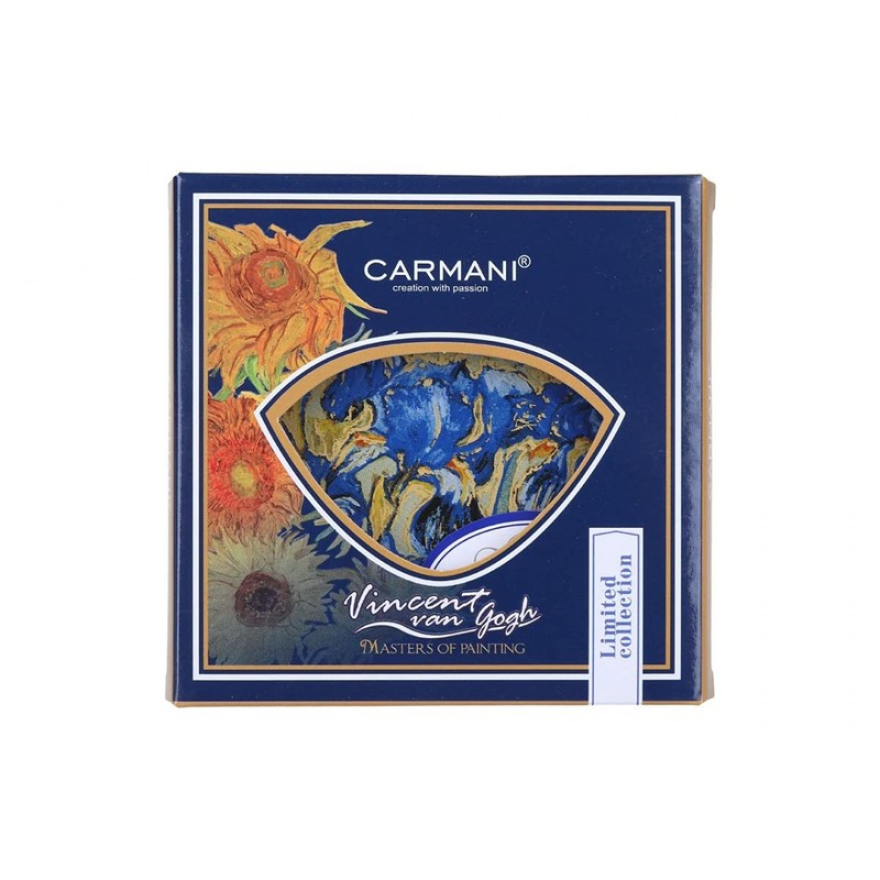 CARMANI - Glass Coaster, Glass Underlay, Drinks Mat with Vincent