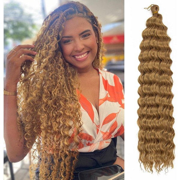 Datanala Ocean Wave Crochet Hair 24inch Deep Wave Curly Crochet