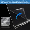 Arrobust A5 Acrylic Sign Holder, 3 Pack Clear Display Table