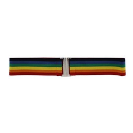 Zac's Alter Ego Fashionable Rainbow Stripe Elasticated Belt