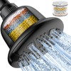 MakeFit Filtered Shower Head Matte Black- High Pressure Shower Head