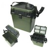 Fishing Fishing Seat & Tackle Box - Seatbox for all Styles of Fishing with Shoulder Strap - Green