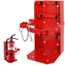Fire Extinguisher Mount for 20 lb & 10 lb Extinguishers– Heavy-Duty ST12 Steel Wall Bracket, Rust-Resistant Powder-Coated Finish, Adjustable Straps, Replaces Amerex 809, Ideal for Home, School, Garage