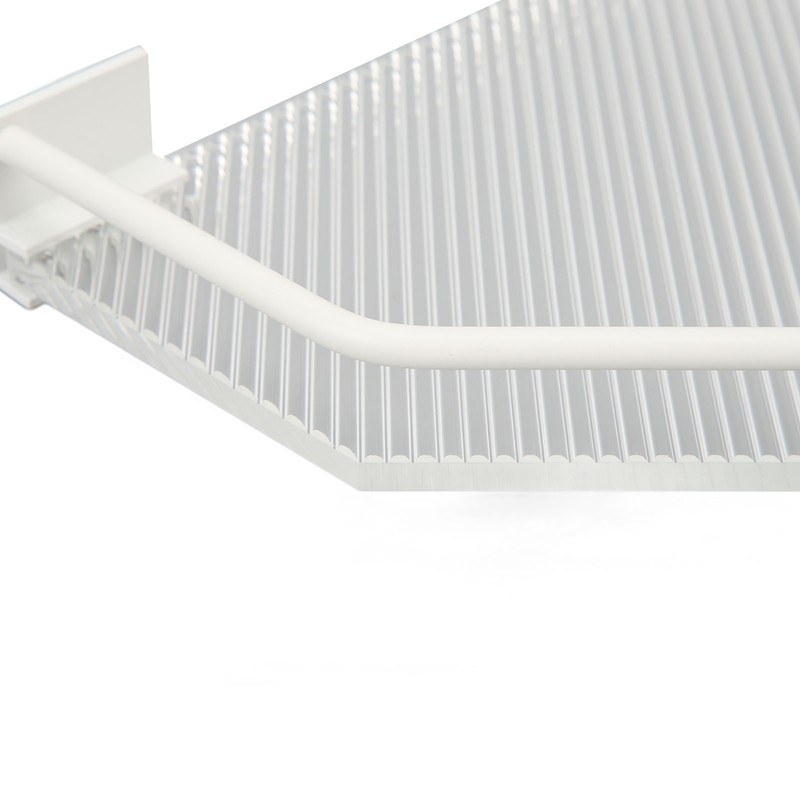 Drill Free Acrylic Bathroom Storage Shelf Space Aluminum Wall Mounted