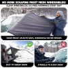 Autovir Premium Windshield Cover for Ice Snow Waterproof Sunshade Portable