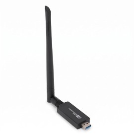 Adaptador WiFi USB, Adaptador de Red Inalámbrica de Doble Banda de 1800Mbps con Antena de Alta Ganancia, Adaptador WiFi WiFi 6 AX1800M para 11 10