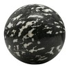 White and Black Tourmaline Crystal Ball with Stand - 1.5"