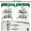 Sewulidon Stainless Steel Hanging Shower Caddy for Handheld Shower Heads,Adjustable