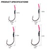 Goture Assist Hooks Kit,Fishing Jigs Hooks - Size 7/0,8/0,9/0,10/0,Saltwater Carbon
