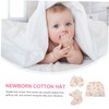 IWOWHERO 1set Newborn Cotton Scratch Gloves Hat Foot Covers Set