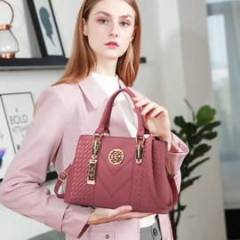 NICOLE&DORIS Women Handbags Fashion Top Handles Bags Elegant Shoulder Bags for Women Classic Handbags Shopper Ladies Crossbody Bag Rose