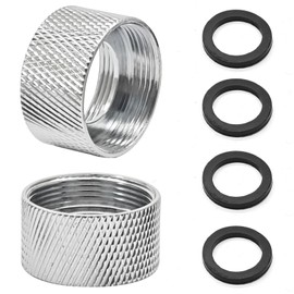 2 Pcs Faucet Aerator Adapter Kitchen Sink Faucet Adapter Accessories for Garden Hoses, Water Filters, Faucets, Female 22mm to Female 22mm Adapter