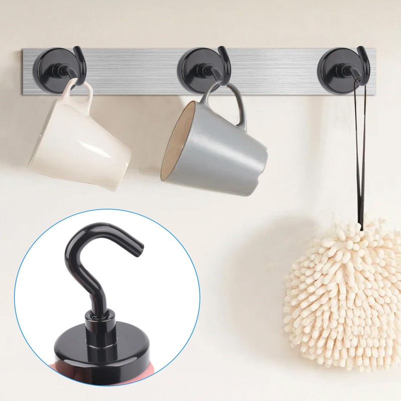 Aenienoe Pack of 20 Magnetic Hooks Small Strong Magnets with