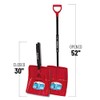 Foldable snow shovel,13.9 in. poly blade