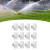 12Pcs PVC Tee Pipe Fittings, Plastic Equal Diameter Joints Adapte