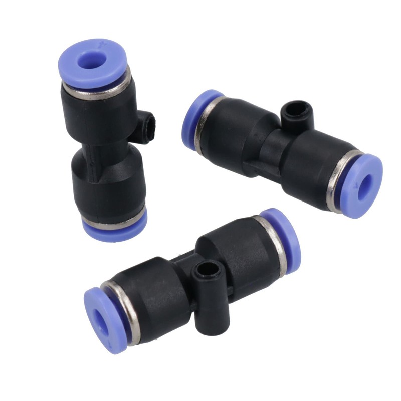 4mm (OD) Pneumatic Air Straight Hose Pipe Tube Inline Push