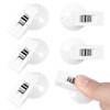 Dplolng 6 Pcs Shower Curtain Suction Cups,Shower Curtain Clips with