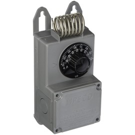 PECO Peco TF115-001 NEMA 4X Line Voltage Thermostat, Gray