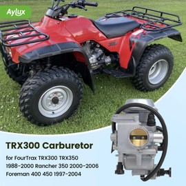 Aylux FourTrax 300 Carburetor Kits for FourTrax TRX300 TRX350 1988-2000 Rancher 350 2000-20006 Foreman 400 450 1997-2004