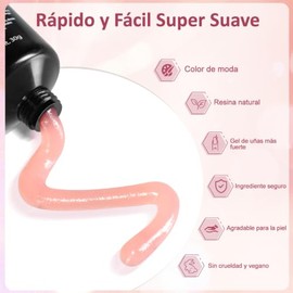CHERIMOYA Poly Gel Constructor de Uñas 30g,Gel Fortalecedor para Extensión
