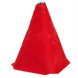 VBT Alcantara Car Gear Shift Knob Cover, Universal Dust Cover Boot for Car Handle, Shift Knob Covers, Handbrake Covers, Durable Dust-Proof Protection, Fit for Shift Lever(All RED)