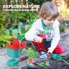 cute stone Kids Gardening Tool Set, Garden Toys with Wheelbarrow,