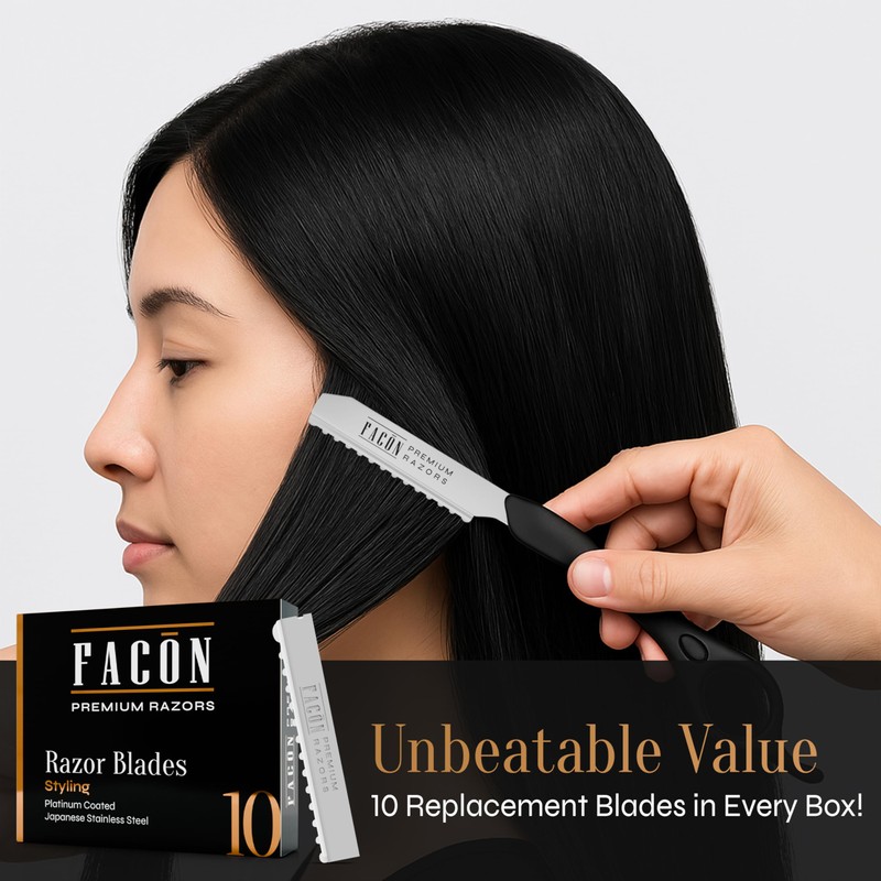 Facón Hair Razors for Cutting Hair - Professional Hair Styling