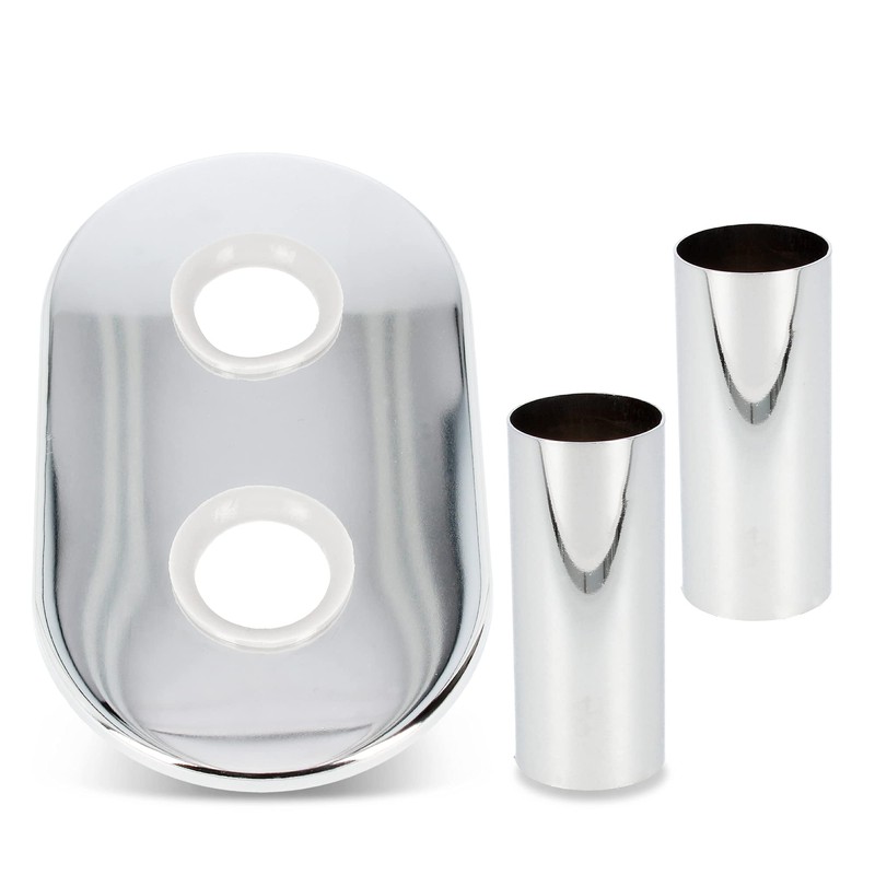 Heating Pipe Cover Set 20 mm Chrome Brass Cover Rosette